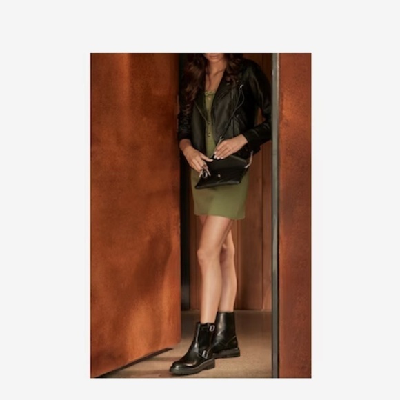 Steve Madden Black Combat Boots - Picture 10 of 11